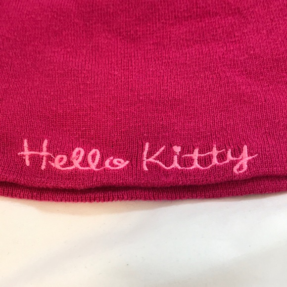 Hello Kitty Pink Hat Beanie With Top Tassel - Picture 3 of 6